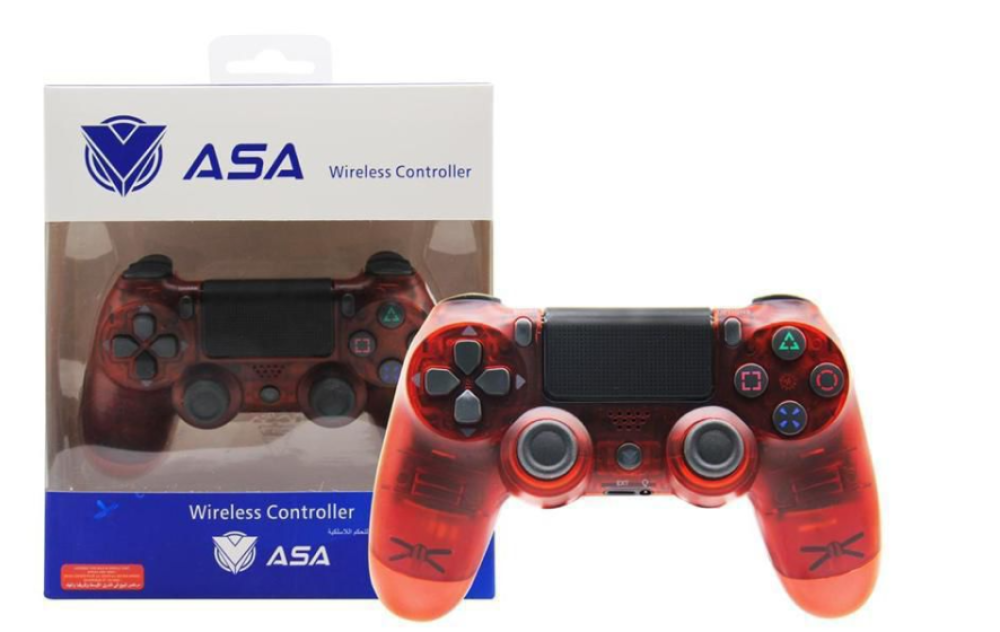 PS4 ASA Wireless Controlle r Red Transparent