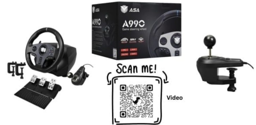 Asa A990 gaming wheel