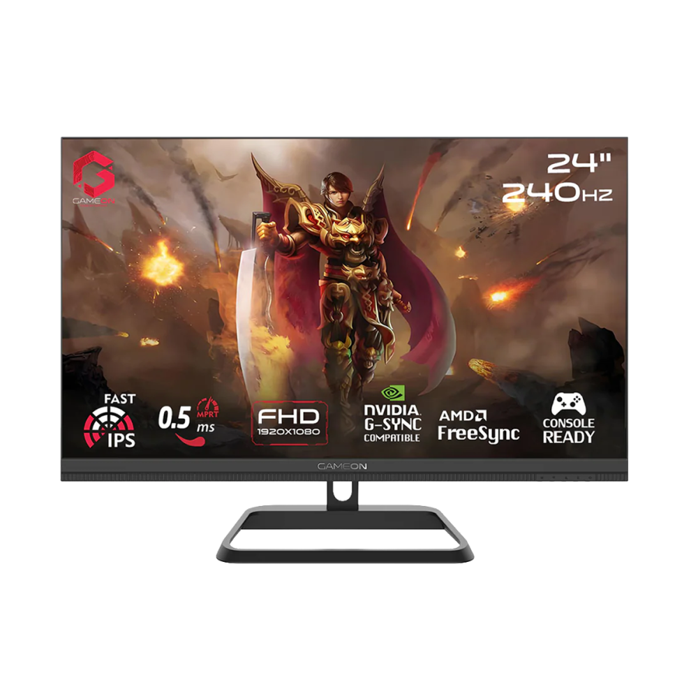 [GOM24FHD240IPS] GOM24FHD240IPS GOM24FHD240IPS Midnight Pro Series 24" FHD, 240Hz, MPRT 0.5ms, HDMI 2.1, Fast IPS Gaming Monitor (Supports PS5) – Black