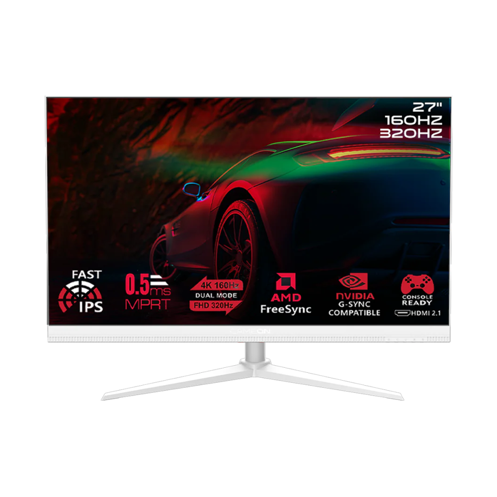 [GOSX27W] GOSX27W GOSX27W Switch X Series 27" Dual Switch 4K UHD 160Hz/FHD 320Hz, MPRT 0.5ms, HDMI 2.1, Fast IPS Gaming Monitor (Supports PS5) - White