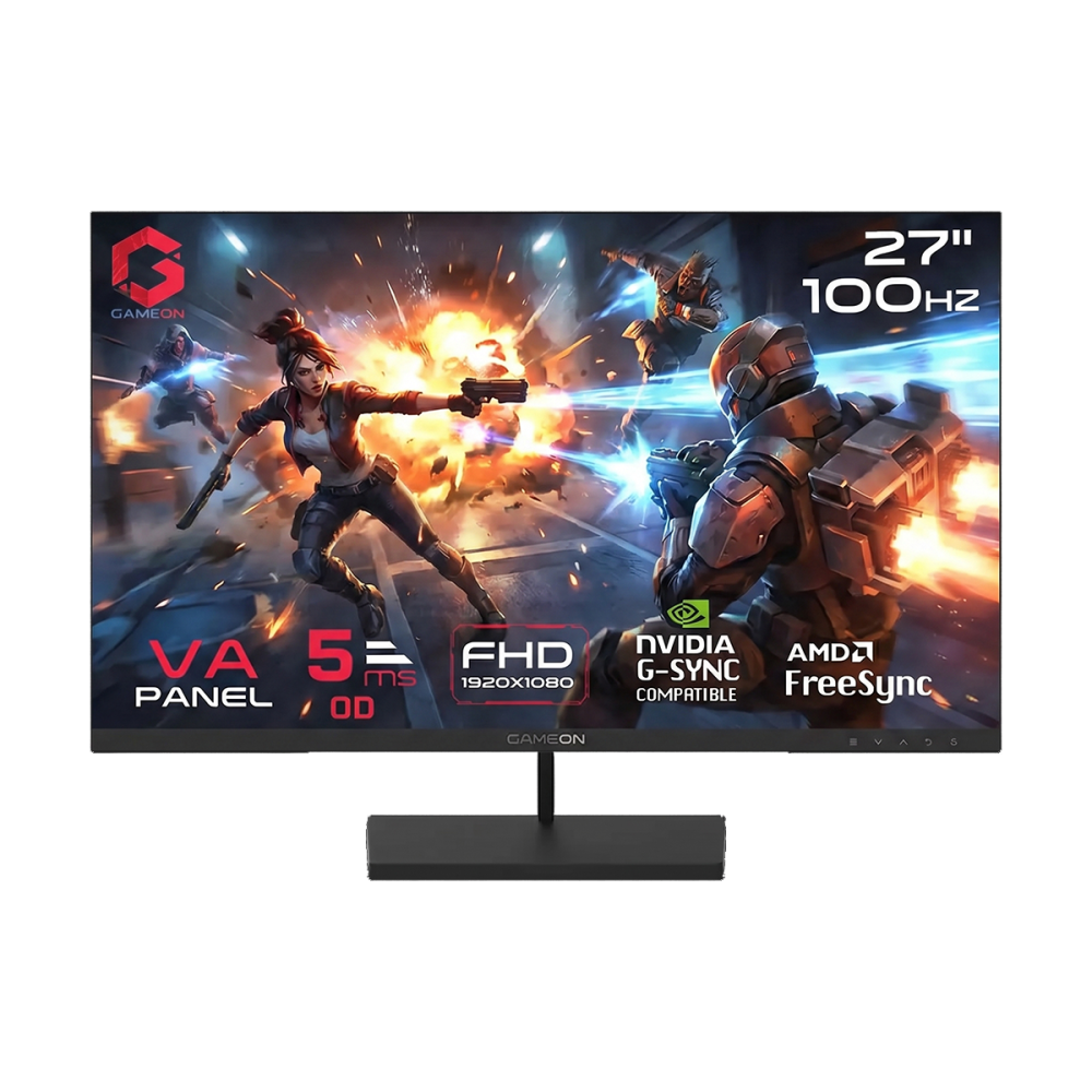 [GB27F100] GB27F100 GB27F100 Basic Series 27" FHD, 100Hz, MPRT 0.5ms, VA Panel Gaming Monitor – Black