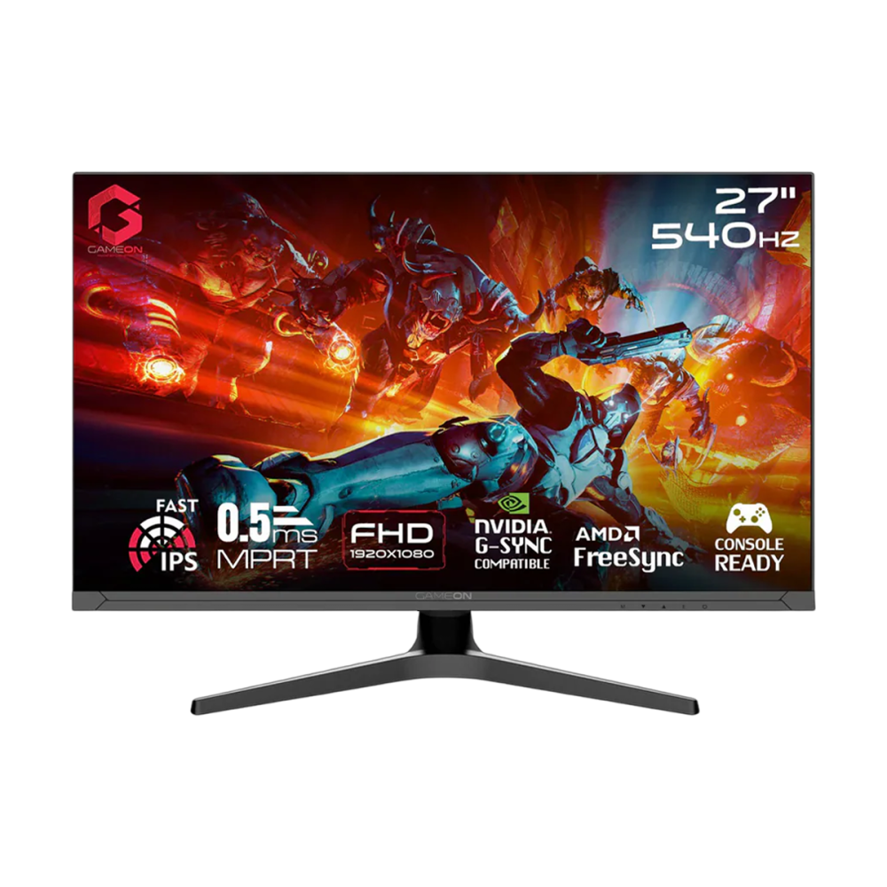 [GOTX27FHD540IPS] GOTX27FHD540IPS GOTX27FHD540IPS 27" FHD, 540Hz, MPRT 0.5ms, HDMI 2.1, Fast IPS Gaming Monitor (Support PS5) - Black