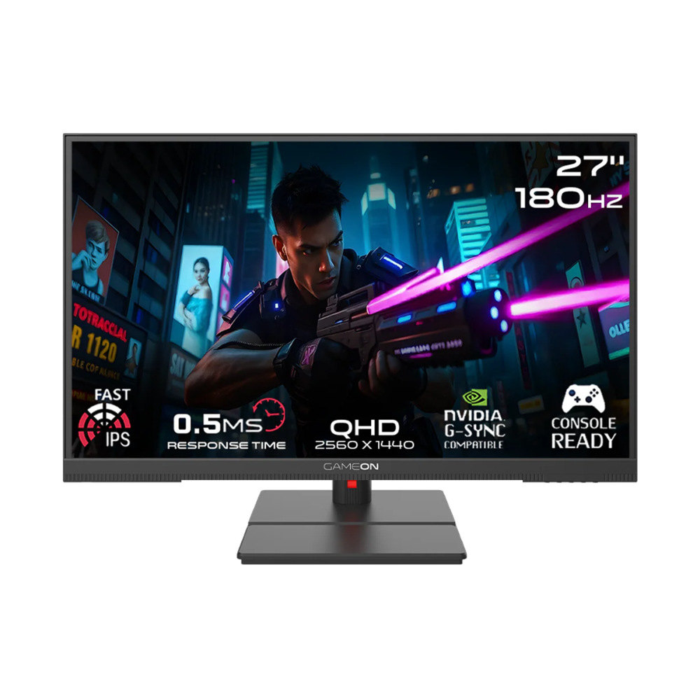 [GOML27QHD180IPS] GOML27QHD180IPS GOML27QHD180IPS Midnight Signature Series 27" QHD, 180Hz, MPRT 0.5ms, HDMI 2.1, Fast IPS Mini LED Gaming Monitor (Support PS5) - Black