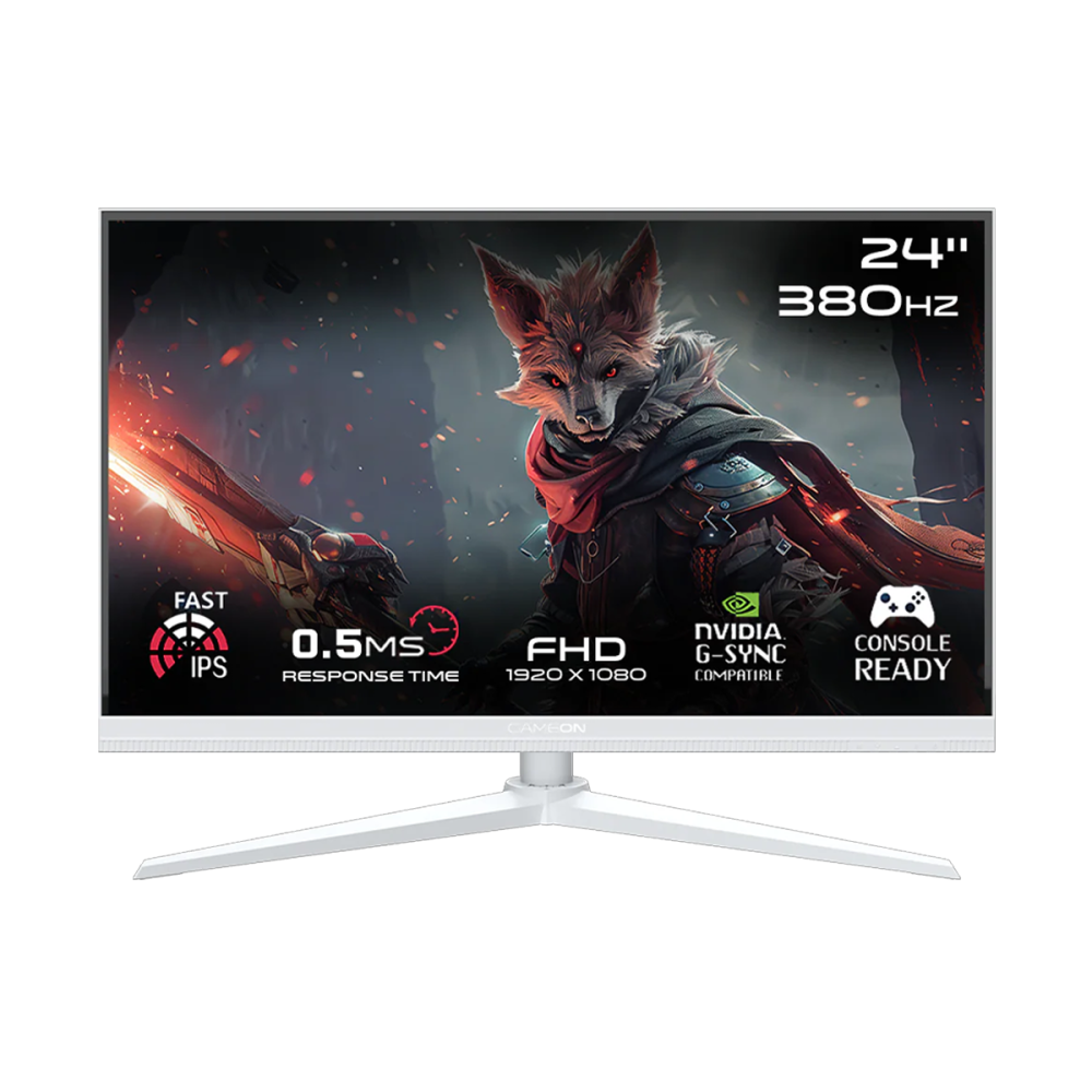 [GOAP24FHD380IPS] GOAP24FHD380IPS GOAP24FHD380IPS Artic Pro Series 24" FHD, 380Hz, MPRT 0.5ms, HDMI 2.1, Fast IPS Gaming Monitor (Support PS5) - White