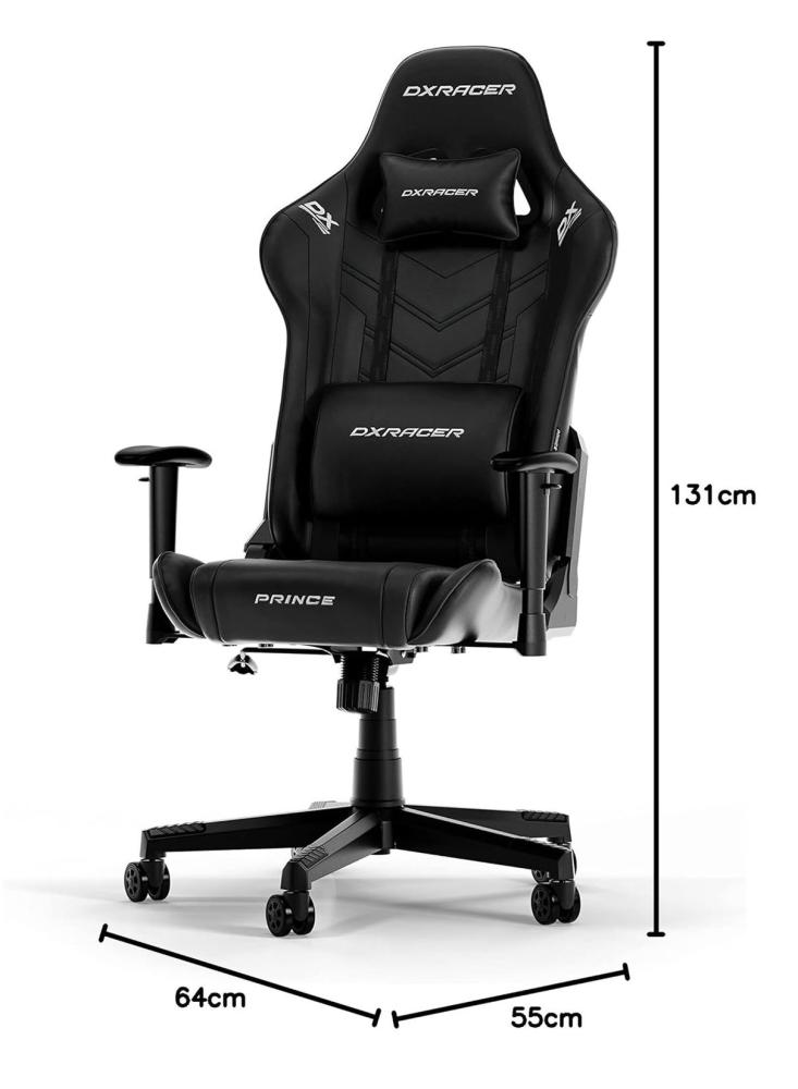 [GC-P132-N-F2-158] كرسي ألعاب DXRacer Prince أسود – GC-P132-N-F2-158