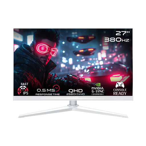 GOAP27QHD380IPS GOAP27QHD380IPS Artic Pro Series 27" QHD, 380Hz, MPRT 0.5ms, HDMI 2.1, Fast IPS Gaming Monitor (Support PS5) - White