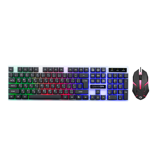 GAMEON DOMINION Series GO21KM-B RGB Wired Keyboard & Mouse 2 in 1 Combo - English/Arabic