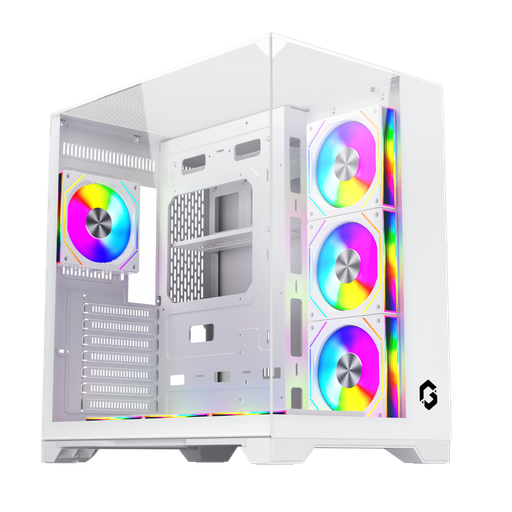 GAMEON Valkyrie I Series Mid Tower Gaming Case - White