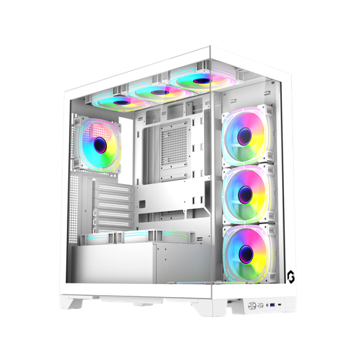 GAMEON Emperor Arctic IV Series Mid Tower Gaming Case - White
