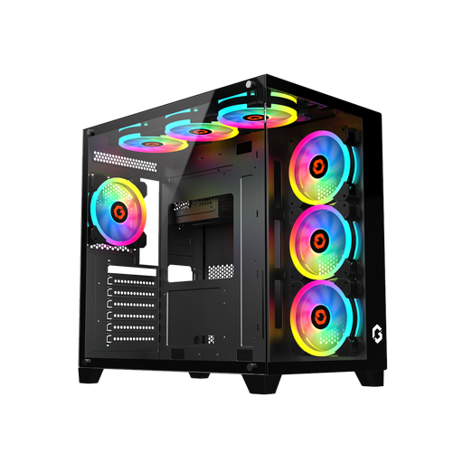 GAMEON Emperor Midnight Series Mid Tower Gaming Case - Black