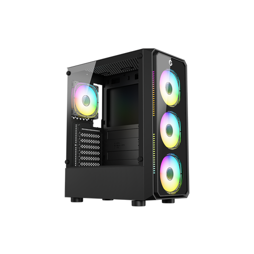GAMEON Trident V-X Black Mid-Tower Gaming Case